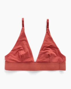 Triangle Bra in Burned Red