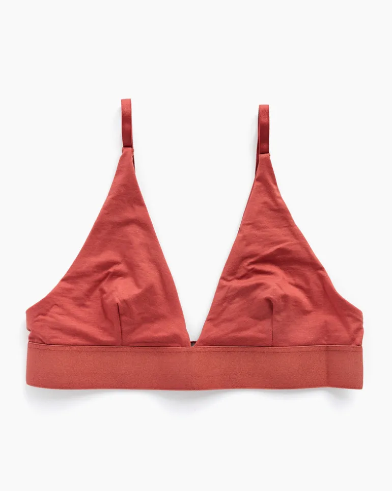 Triangle Bra in Burned Red