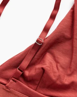 Triangle Bra in Burned Red