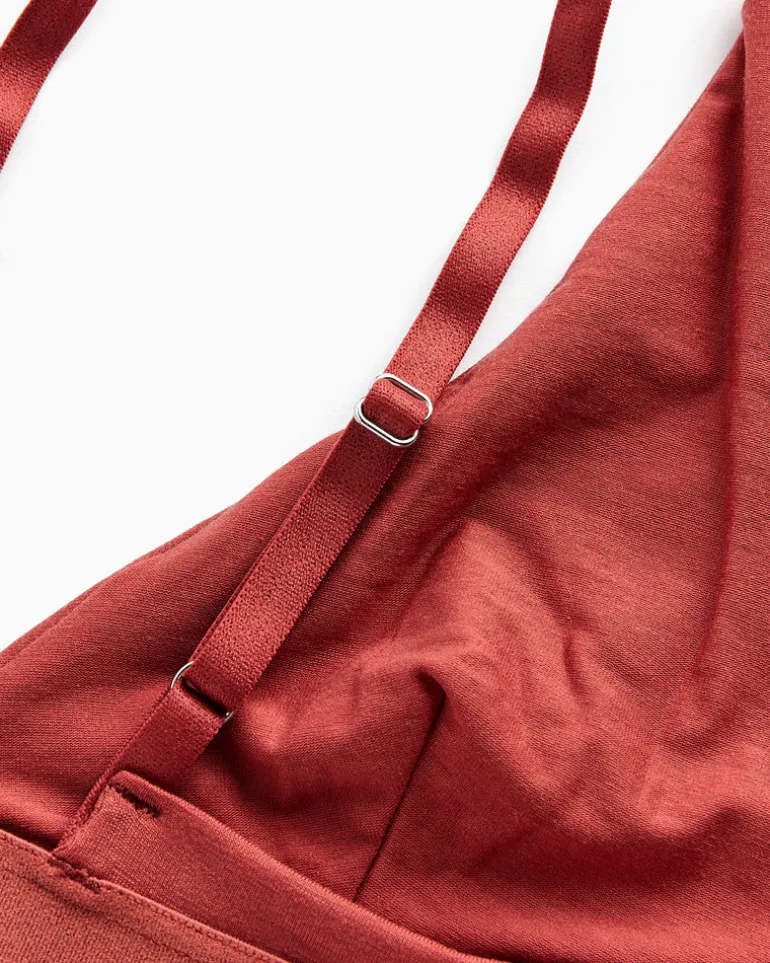 Triangle Bra in Burned Red