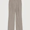 Tropical Wool Slack in Top Light Brown
