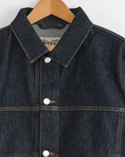 Trucker Denim Jacket in Faded Indigo