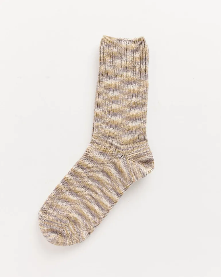 Twist Overankle Socks in Grey Melange