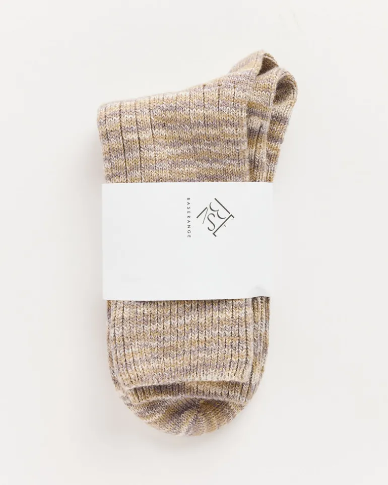 Twist Overankle Socks in Grey Melange