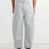 Twisted Belted Pant in Snowy Blue Grey