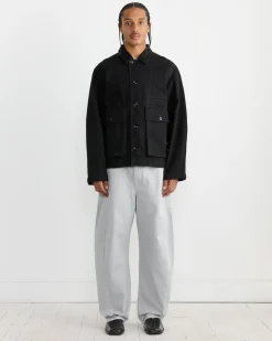 Twisted Belted Pant in Snowy Blue Grey