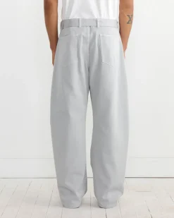Twisted Belted Pant in Snowy Blue Grey