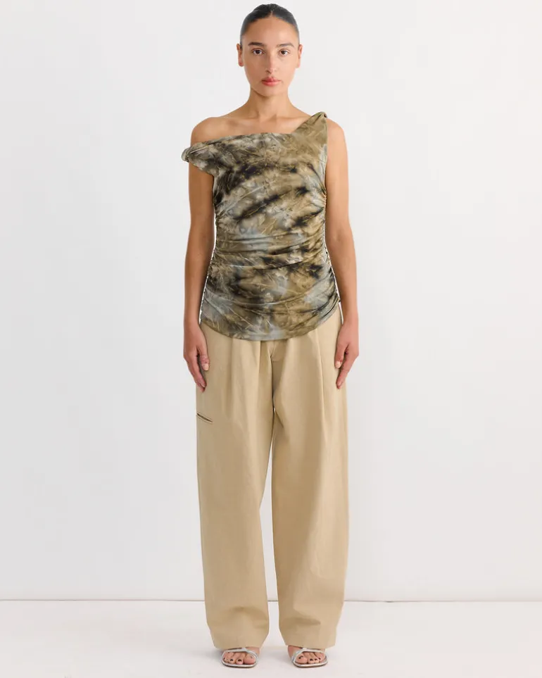 Twisted Straps Top in Moss