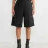 Twisted Tailored Shorts in Black