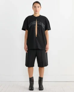 Twisted Tailored Shorts in Black