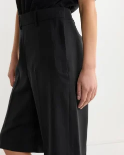 Twisted Tailored Shorts in Black