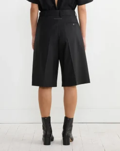 Twisted Tailored Shorts in Black