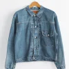Type 1 40's Pleated Front Blouse in Denim Used