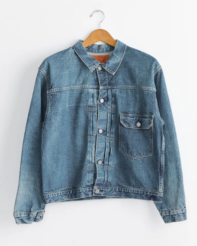 Type 1 40's Pleated Front Blouse in Denim Used