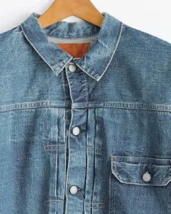 Type 1 40's Pleated Front Blouse in Denim Used