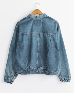 Type 1 40's Pleated Front Blouse in Denim Used