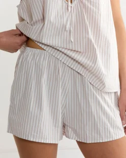 U Shape Cotton Set in Lake Stripe