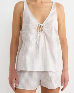 U Shape Cotton Set in Lake Stripe