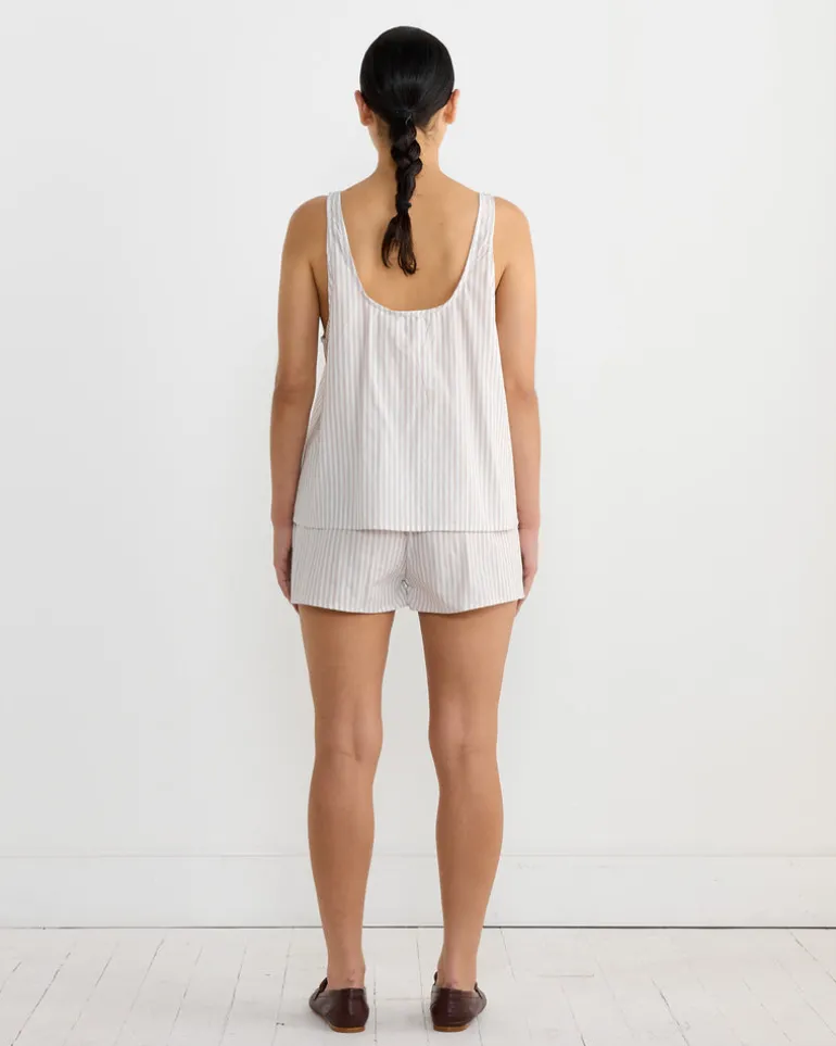 U Shape Cotton Set in Lake Stripe