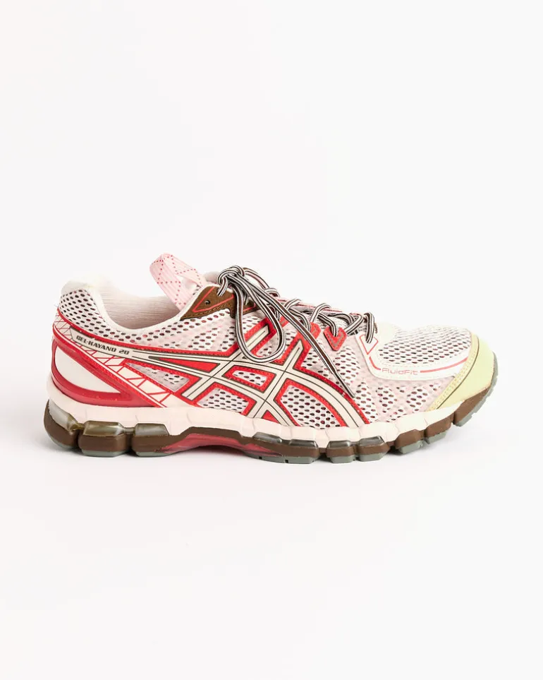 UB9-S Gel-Kayano 20 in Crystal Pink/Classic Red