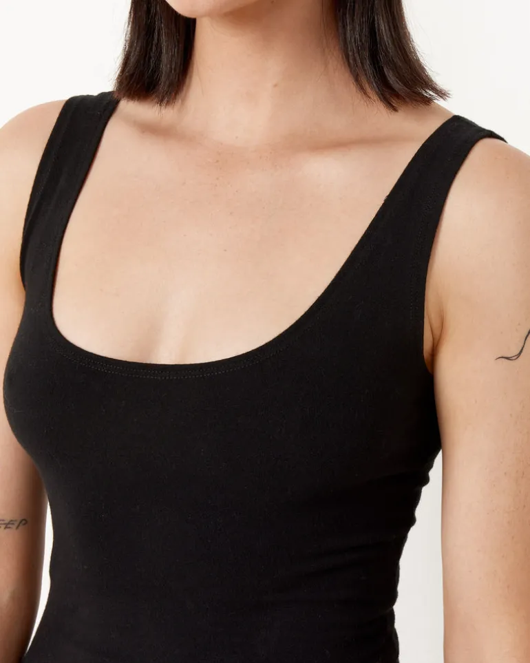 Via Olympia Short Unitard in Black