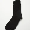 1110 Waffle Crew Socks in Black