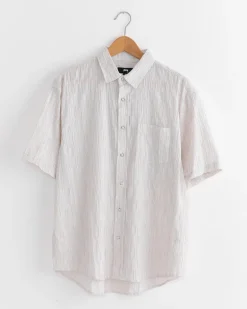 Wavy Striped Shirt in Natural