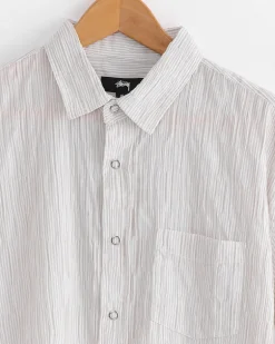 Wavy Striped Shirt in Natural