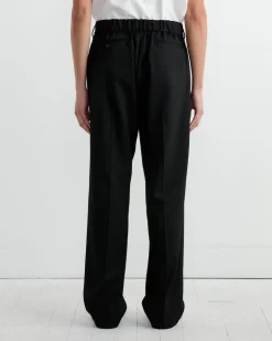 West Coast Pant in Wool Gabardine Black
