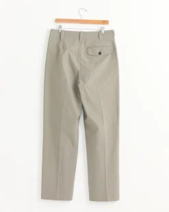 Wide Belt Loop Trouser in Pebble
