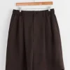 Wide Easy Short in Grey Khaki