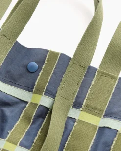 Windswept Plaid Bag in Navy