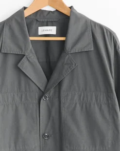 Workwear Shirt Jacket in Dark Brown