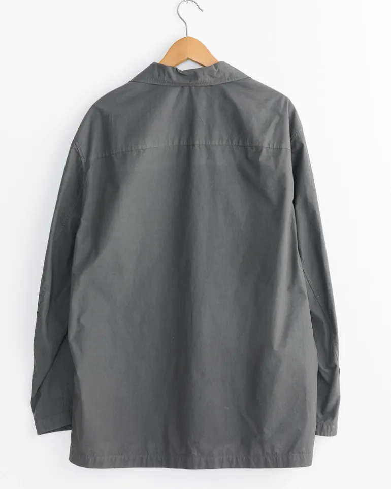 Workwear Shirt Jacket in Dark Brown