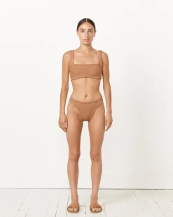 Xandra Bikini in Metallic Cocoa