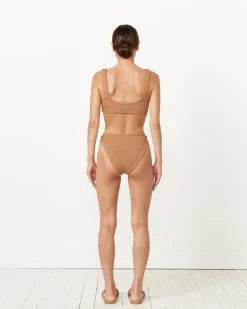 Xandra Bikini in Metallic Cocoa