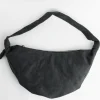 XL Croissant Bag in Ash Black
