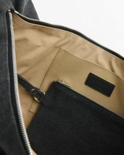 XL Croissant Bag in Ash Black