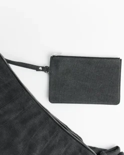 XL Croissant Bag in Ash Black