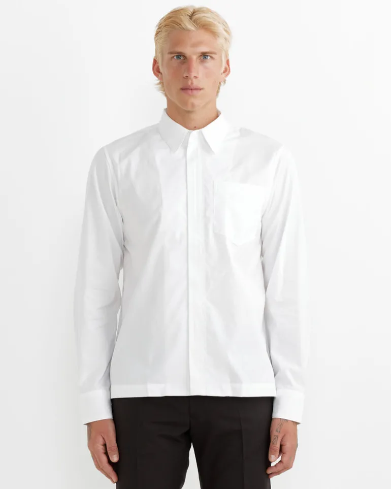 Zip Shirt in White