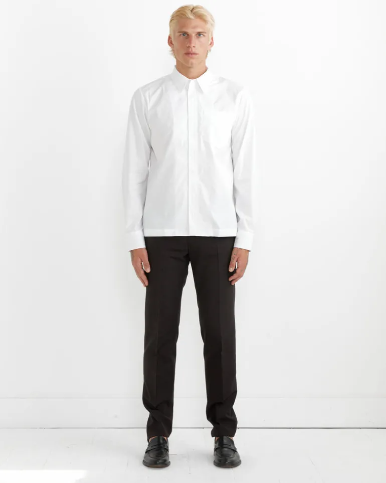 Zip Shirt in White