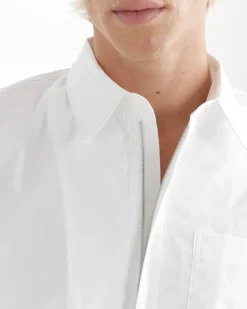 Zip Shirt in White
