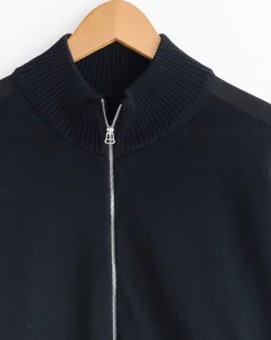 Zipped Cardigan in Black