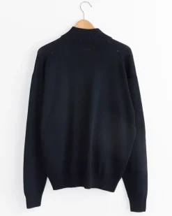 Zipped Cardigan in Black